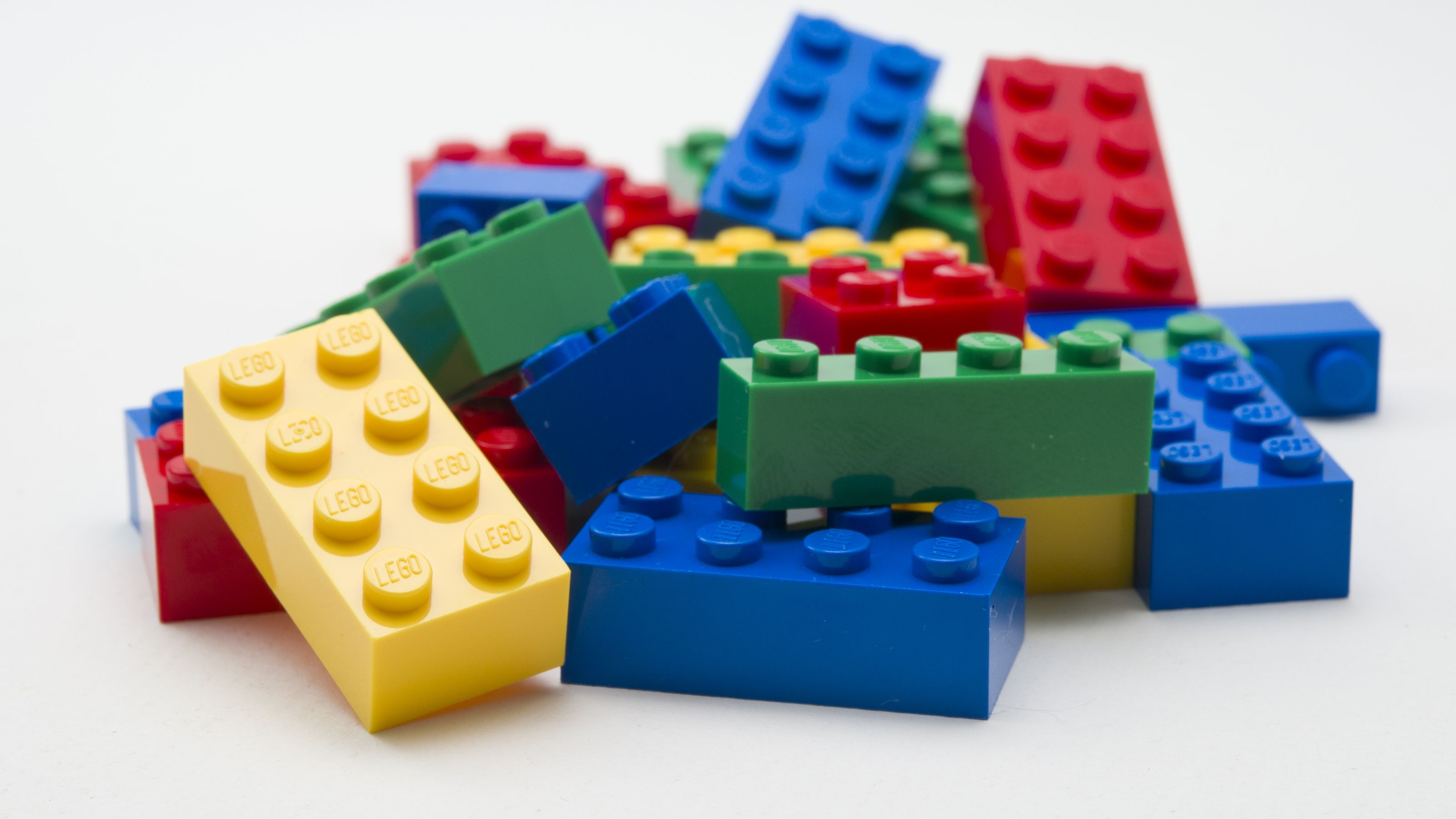 A stack of Lego blocks.