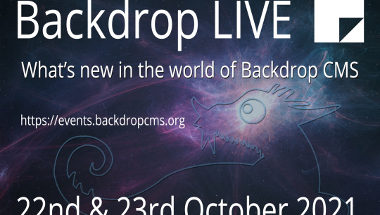 Backdrop LIVE promo image with dragon in background