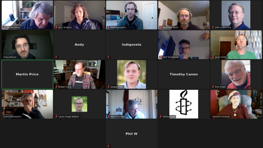 Group shot of participants in Zoom for Backdrop LIVE March 2021