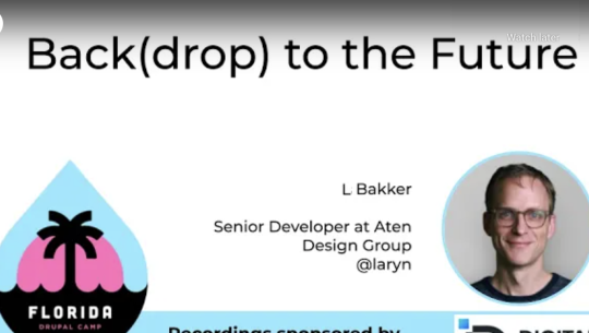 BackdropCMS at FloridaCamp presentation slide