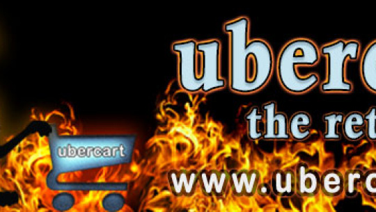 Ubercart logo with image of drop the dragon, the Backdrop CMS mascot.