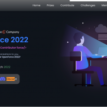 Screenshot of the OpenForce 2022 webpage