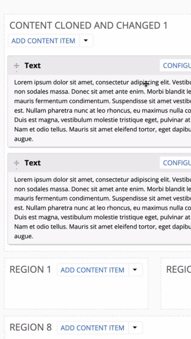 screenshot of layouts